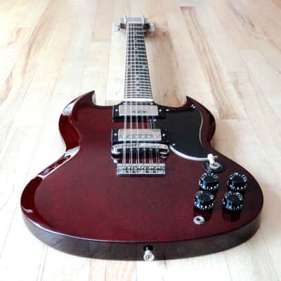 1970s Fernandes SG Lawsuit 12 String Vintage Electric Guitar Cherry Japan Burny image 11