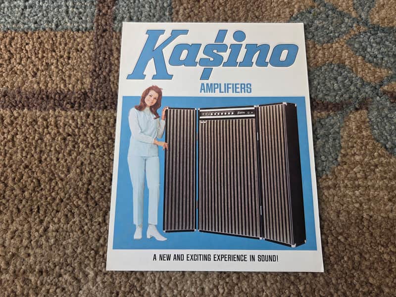 Vintage 1971 Kasino Amplifier Catalog! Case Candy, Original Paperwork! image 1