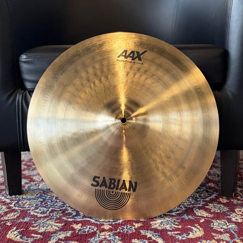 Sabian AAX Studio Crash Cymbal - 18'', Used image 1