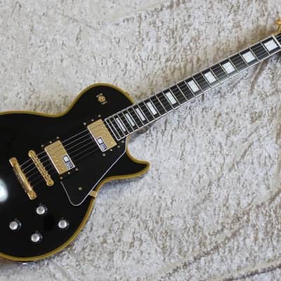 ESP Edwards E-LP-130ALC 2015 Black, Les Paul Custom type, MIJ, Duncan PUs, Nitrocellulose Lacquer image 1