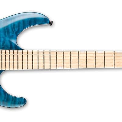 ESP LTD MH-203 QM - See Thru Blue image 2