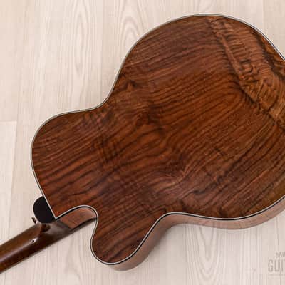 Harvey Leach Cutaway Archtop 17" Carved Acoustic Electric Guitar Sunburst w/ Benedetto, Case image 15