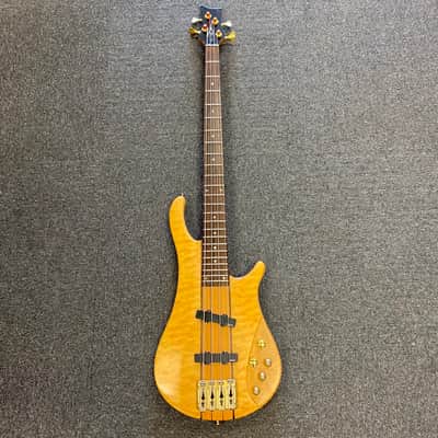 Used Dean RAZOR NT Bass Guitars Wood image 8