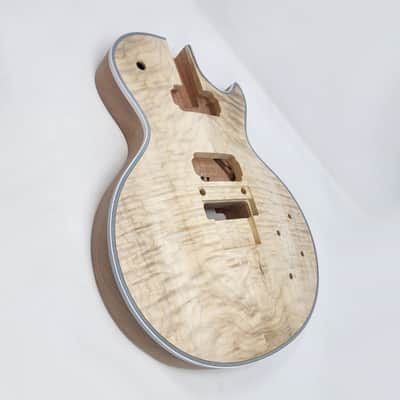 Brio LP-Style 5/8" thick Flame Maple Top, Mahogany Body & Neck Floyd Rose image 5