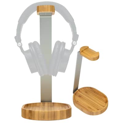 Knox Gear Wooden Headphone Stand (Bamboo Brown) image 2