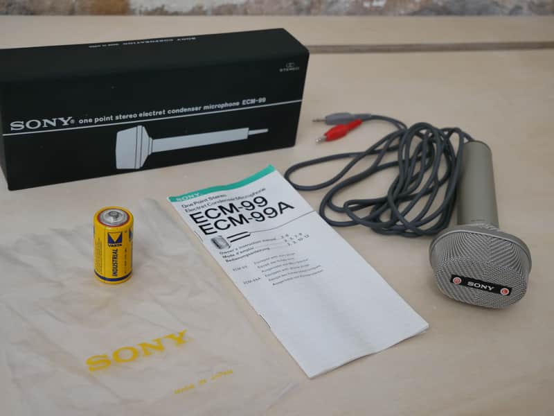 SONY • ECM-99 Stereo Electret Condenser Microphone (1978) /w box and manual image 1