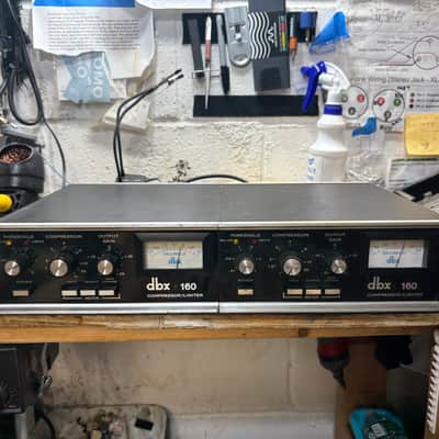 Refurbished DBX 160 VU Compressor / Limiter Pair racked & serviced - Upgraded Nichon capacitors! Nuetrik pigtails! image 8