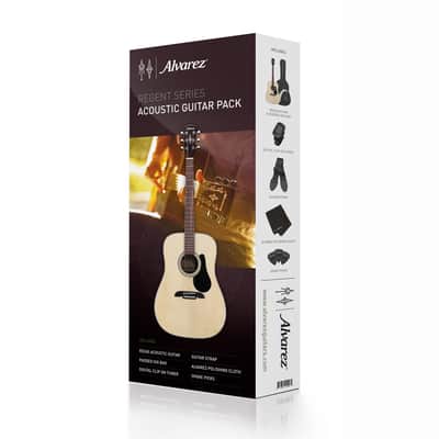 Alvarez Regent RD26S-AGP Dreadnought Acoustic Guitar Pack - Natural (RD26S-AGP) image 3