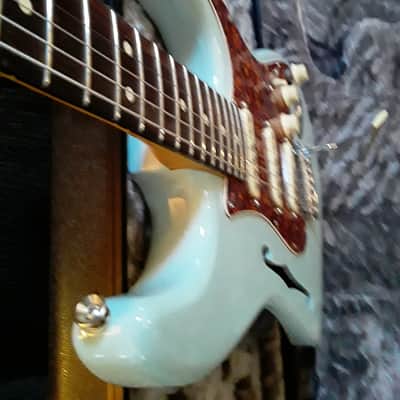 Fender American Professional II Stratocaster Thinline 2024 - Present - Transparent Daphne Blue image 11