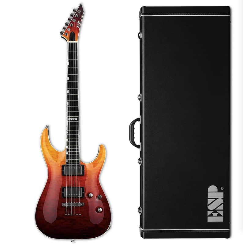 ESP E-II Horizon NT-II Tiger Eye Amber Fade TEAFD Electric Guitar + Hard Case NT II NTII - B-Stock! image 1