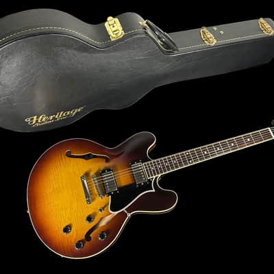 2019 Heritage H-535 Semi-Hollow Flame Top and Back ~ Original Sunburst image 11