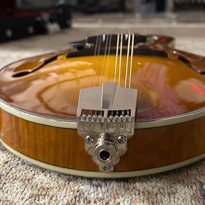 Eastman MD615L-GB Left Handed F-Style Mandolin in Goldburst w/ Hard Case & Free Pro Setup image 14