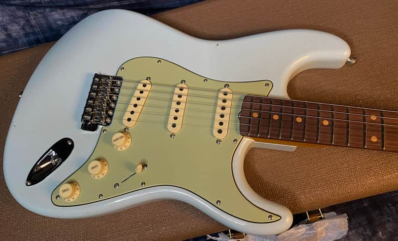 NEW! 2024 Fender #143 Limited Edition '62 Poblano Strat Journeyman Relic w/ Closet Classic Hardware - Super Faded Aged Sonic Blue - Only 7.2 lbs! - Authorized Dealer - Serial #CZ575858 image 1