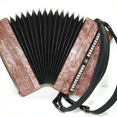 Russian Bayan Etude, Tula Button Accordion, Vintage Accordion, Original Bayan, with New Straps Case 2354, Rich Wonderful Sound! Folk Accordion Instrument image 8