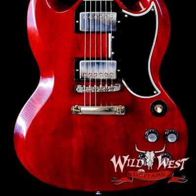 Gibson Custom Shop 1961 Les Paul SG Standard Reissue Stop Bar VOS Cherry Red 6.55 lbs image 1