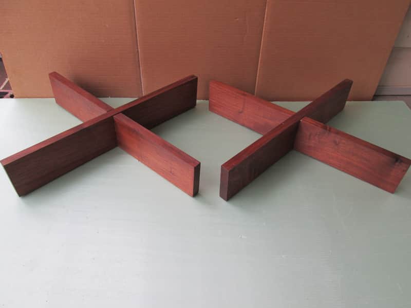 Solid walnut speaker stands image 1