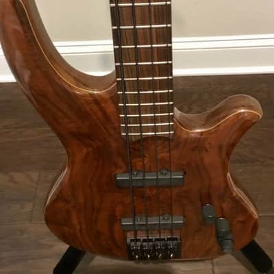 Togar Guitars Custom Built 4 String Stratus Bass 2017 - Claro Walnut image 5