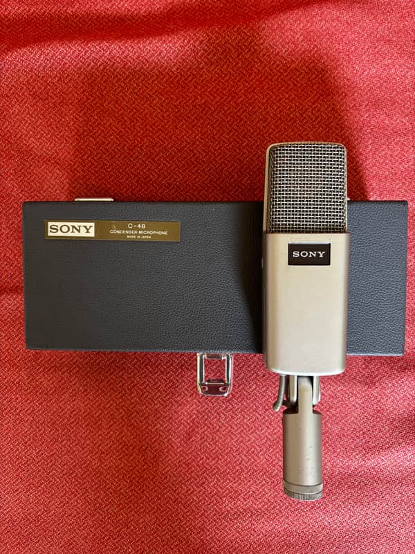 Sony C-48 Condenser Microphone 1990s - Silver image 1