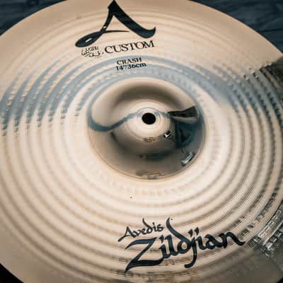 Zildjian 14" A-Custom Crash Cymbal (Mint) image 3