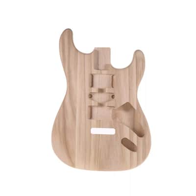 Unfinished DIY Candlenut Wood Guitar Body – Strat-Style Electric Guitar Replacement image 2