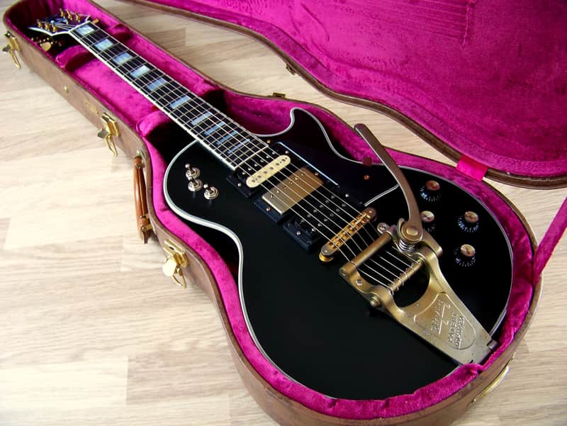 TPP Jimmy Page "Black Beauty" Gibson Les Paul Custom 3 Pickup Bigsby Tribute - Seymour Duncan Relic
