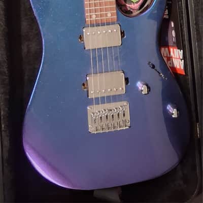 Electric guitar and all new gear. Ibanez GIO GRG121SP Striking Blue Metal Chameleon finish image 1