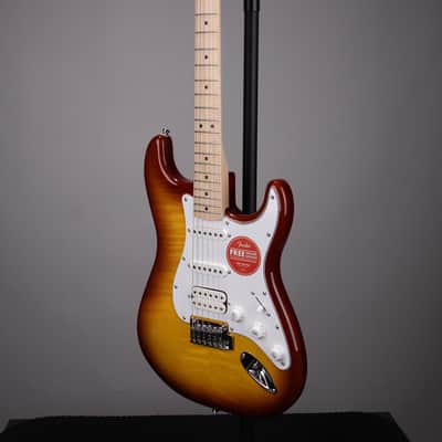 Squier Affinity Series Stratocaster FMT HSS Electric Guitar - Sienna Sunburst with Maple Fingerboard image 5