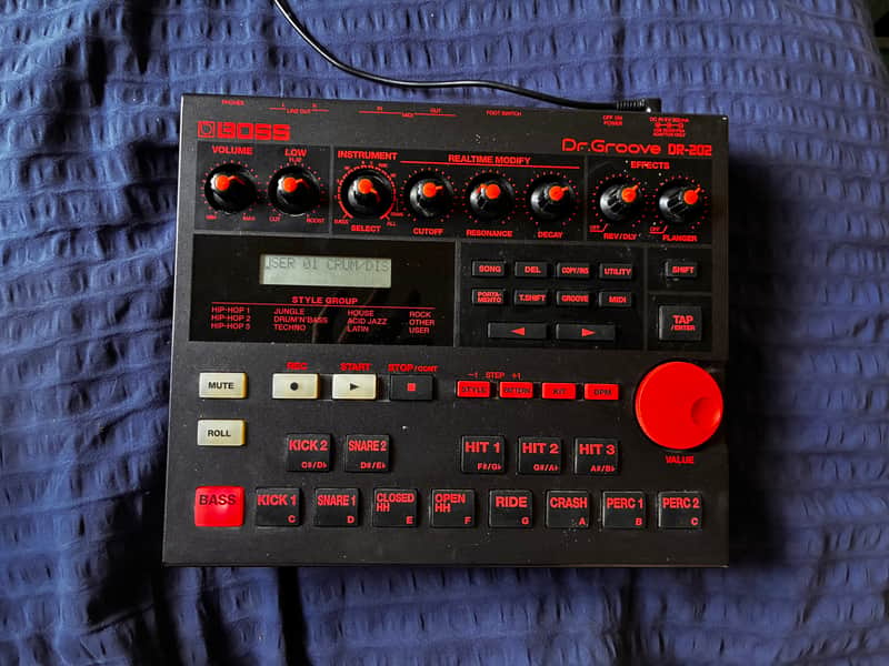 Boss DR-202 Dr. Groove 2000s - Black image 1