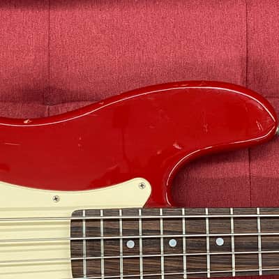 Squier by Fender 50th Anniversary P-Bass 1996 - Torino Red image 9