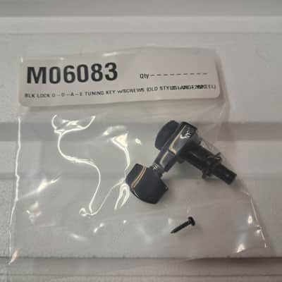 Schaller complete set of 6 inline left locking tuners NOS- Black image 1