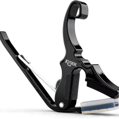 Kyser Quick-Change Capo, Black, Short-Cut Partial Capo, USA Made, KG3B image 2