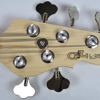 G&L L-2500 USA Custom 5 String Monkey Pod Bass in Natural Satin image 8