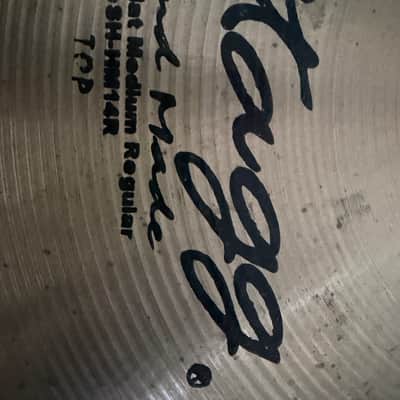 Stagg SH-HM14R 14 inch Medium Hi Hat cymbals B20 Bronze Alloy Hand Made image 2