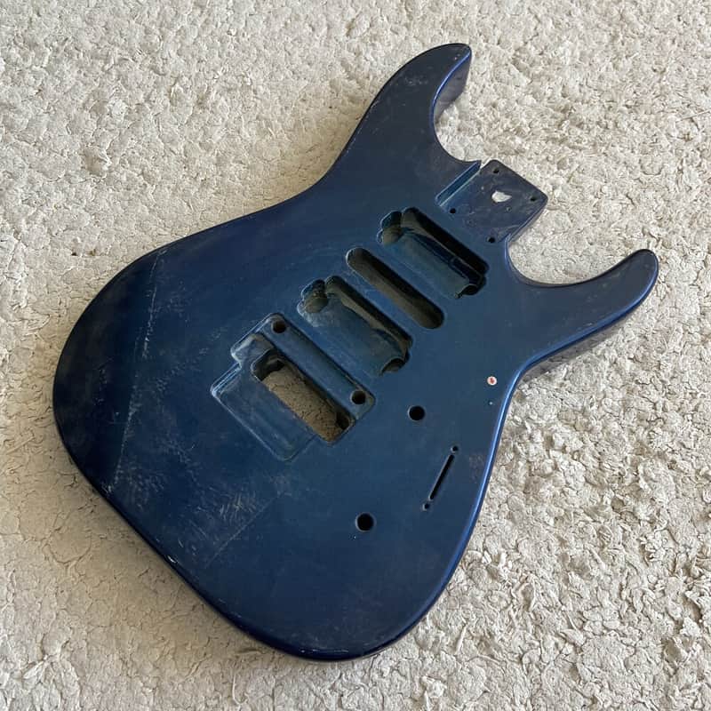 Blue HSH Basswood Solid Guitar Body DIY Project image 1