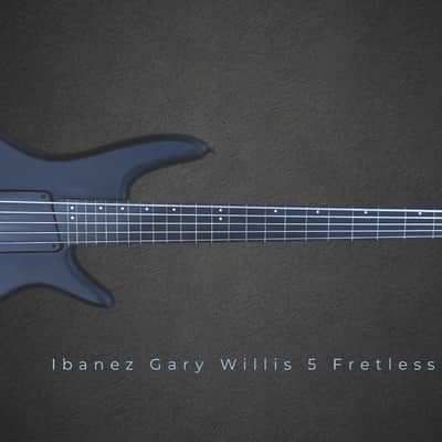 Ibanez GWB 35 Gary Willis Signature Fretless 5 2010s - Matte Black image 5
