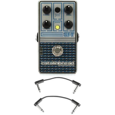 Catalinbread SFT: Sapphire Ampeg-voiced Overdrive Pedal with 3 Patch Cables image 2