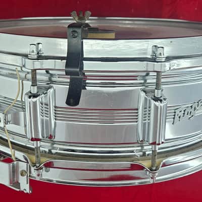 Rogers Dyna-Sonic 14x5 Snare Drum 1960s - Chrome Over Brass image 7