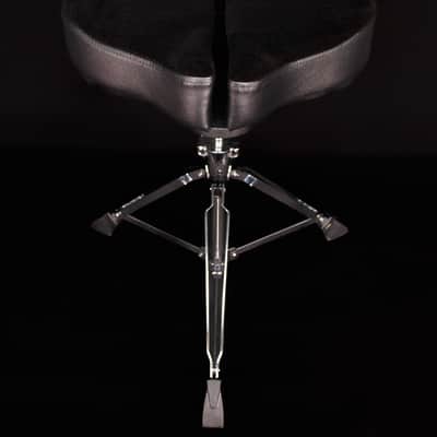 Ahead Spinal-G Drum Saddle, 3 Leg, Black Top / Black Sides image 1