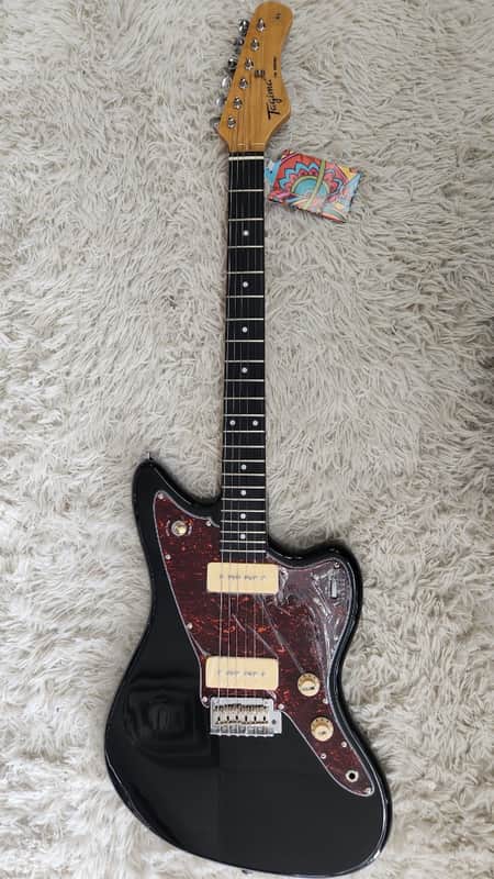 Tagima TW61 BK-DF/TT Offset Electric Guitar w/P90s, Black - B stock - Jazz Mastr image 1