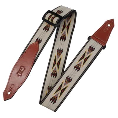 Levy's MSSN80-TAN Signature Series 2" Southwest Navajo Print Guitar Strap - Tan image 1