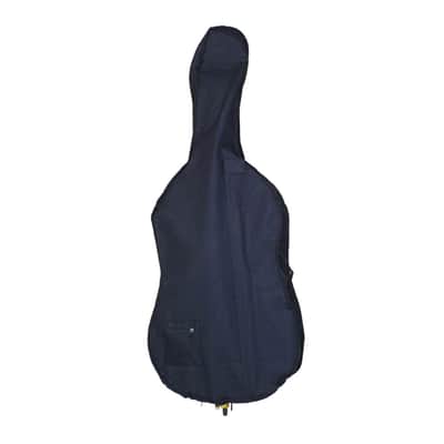 🎅🎄 For Pros and Beginners! Jet Black Cello +Case/Bag +Bow +Wax! image 12