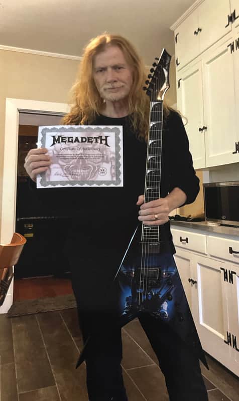 Dean USA Dave Mustaine Owned Tour Guitar Signed with Pics & COA image 1
