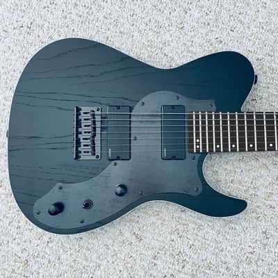 FGN J-Standard Iliad JIL72ASHDEG 7-String Electric Guitar w/ Bag - Open Pore Black image 1
