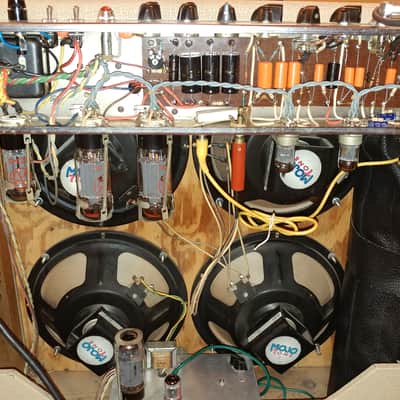 Holland 4x10 Boutique Amp Gibb Droll 50 watt with reverb 1996 Blonde Tolex image 3