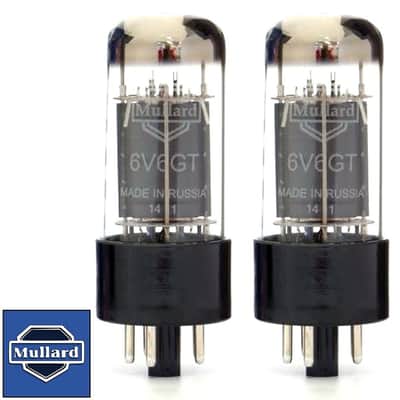 Mullard  6V6GT Power Tube, Matched Pair with FREE 24-Hour Burn-In. New with Full Warranty!