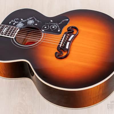 1995 Gibson J-200 Jumbo Guitar Vintage Sunburst, Figured Maple w/ Case image 11