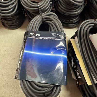 3-Pack - New CC-20 20FT - 1/4" To 1/4” Instrument Guitar, Keys, Bass Audio Cable image 4