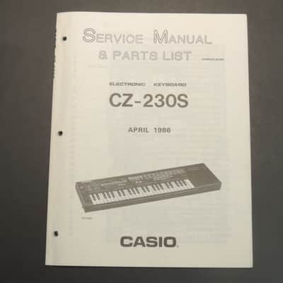 Casio CZ-230S Service Manual & Parts List [Three Wave Music]