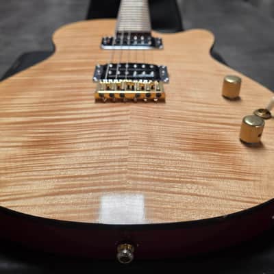 ESP Custom Shop Climax 1 of 100 Ever Made! AAA Flame 10 Top Singlecut Electric Guitar HH Piezo Special Limited Edition image 5