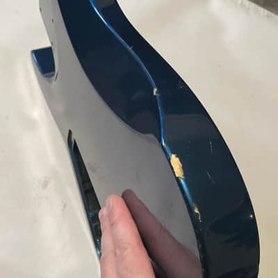 2000's Japan Jackson DKMGT Dinky Arched Top Metallic Blue Guitar Body Hard Tail image 14